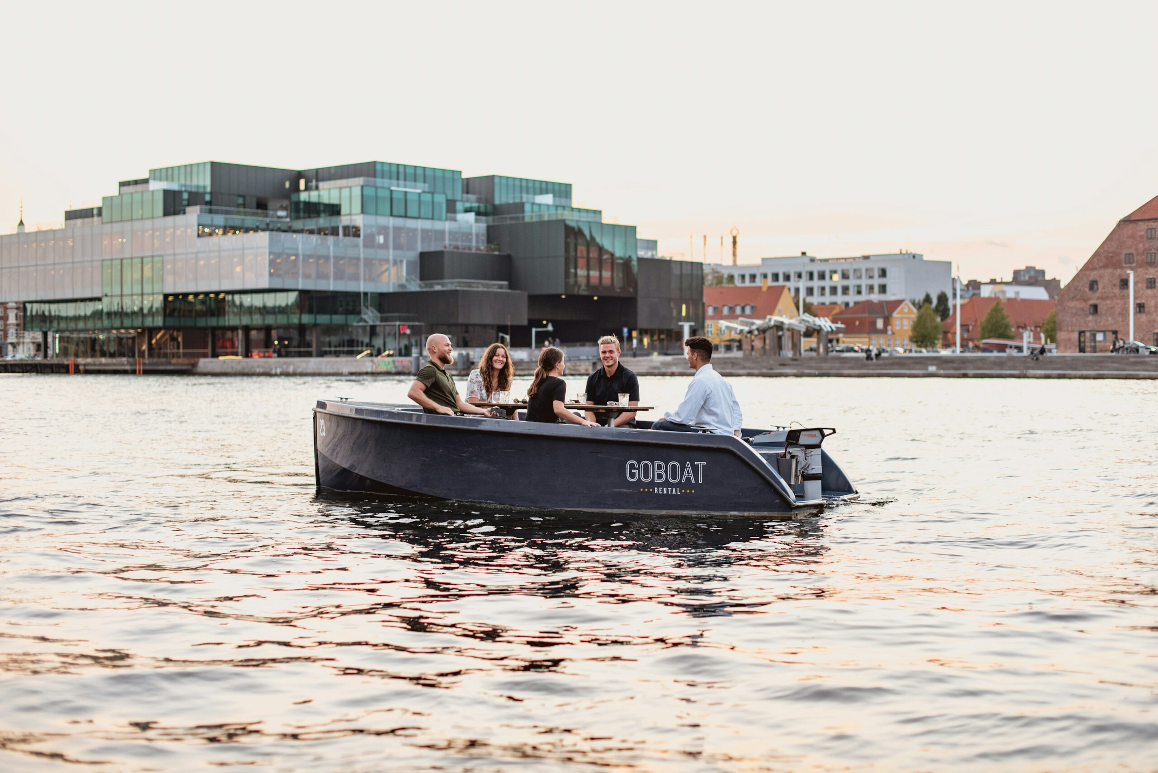 GoBoat odense 2 boats on water in Odense -