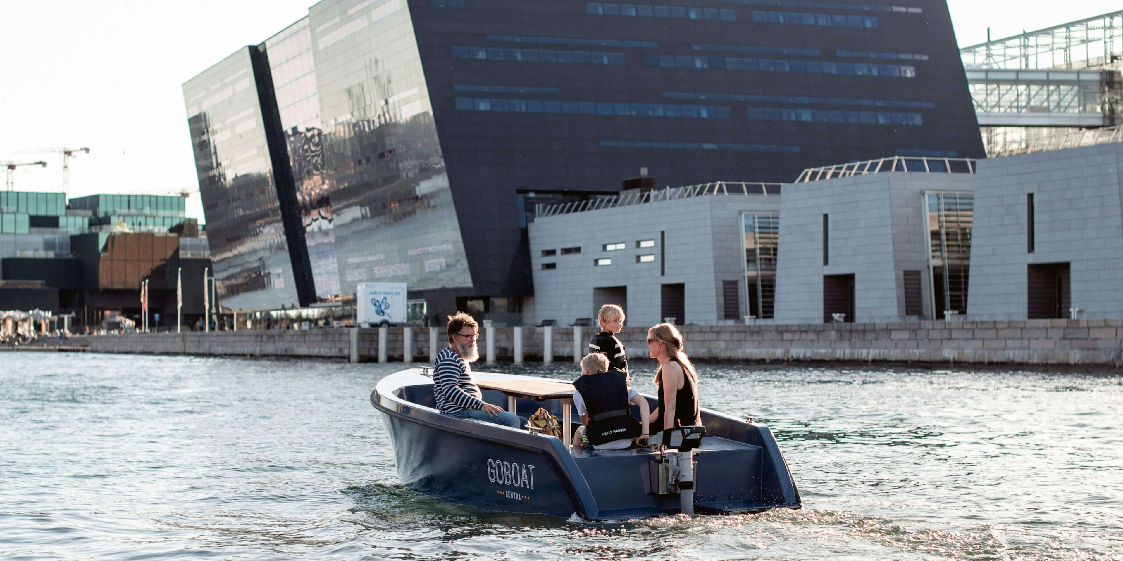 Copenhagen Family Boating Black Dimond Royal Library Sightseeing GoBoat