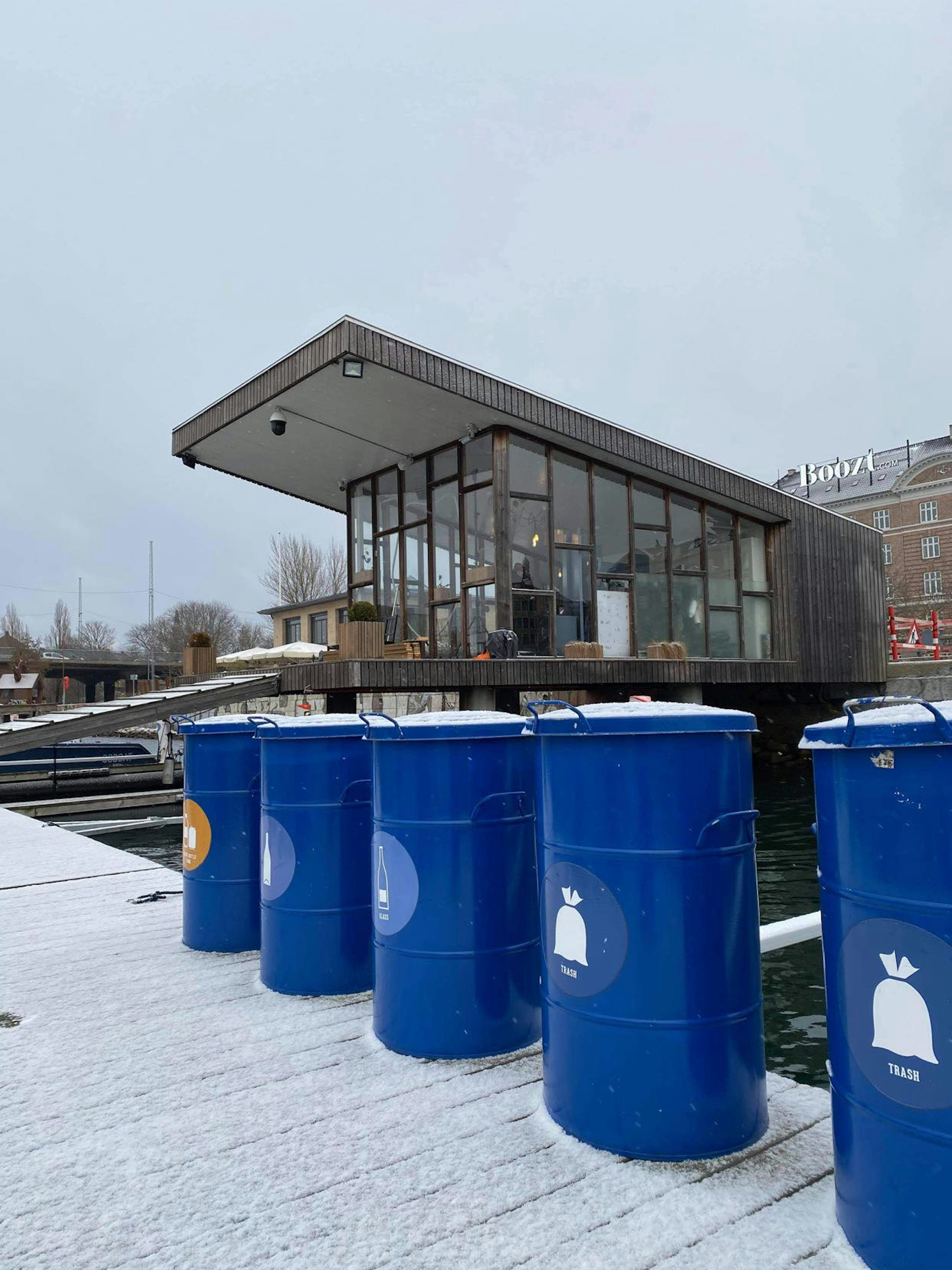 Copenhagen Harbour Winter Trash Sorting Sustainability Clean Water Islands Brygge Boat Rental GoBoat