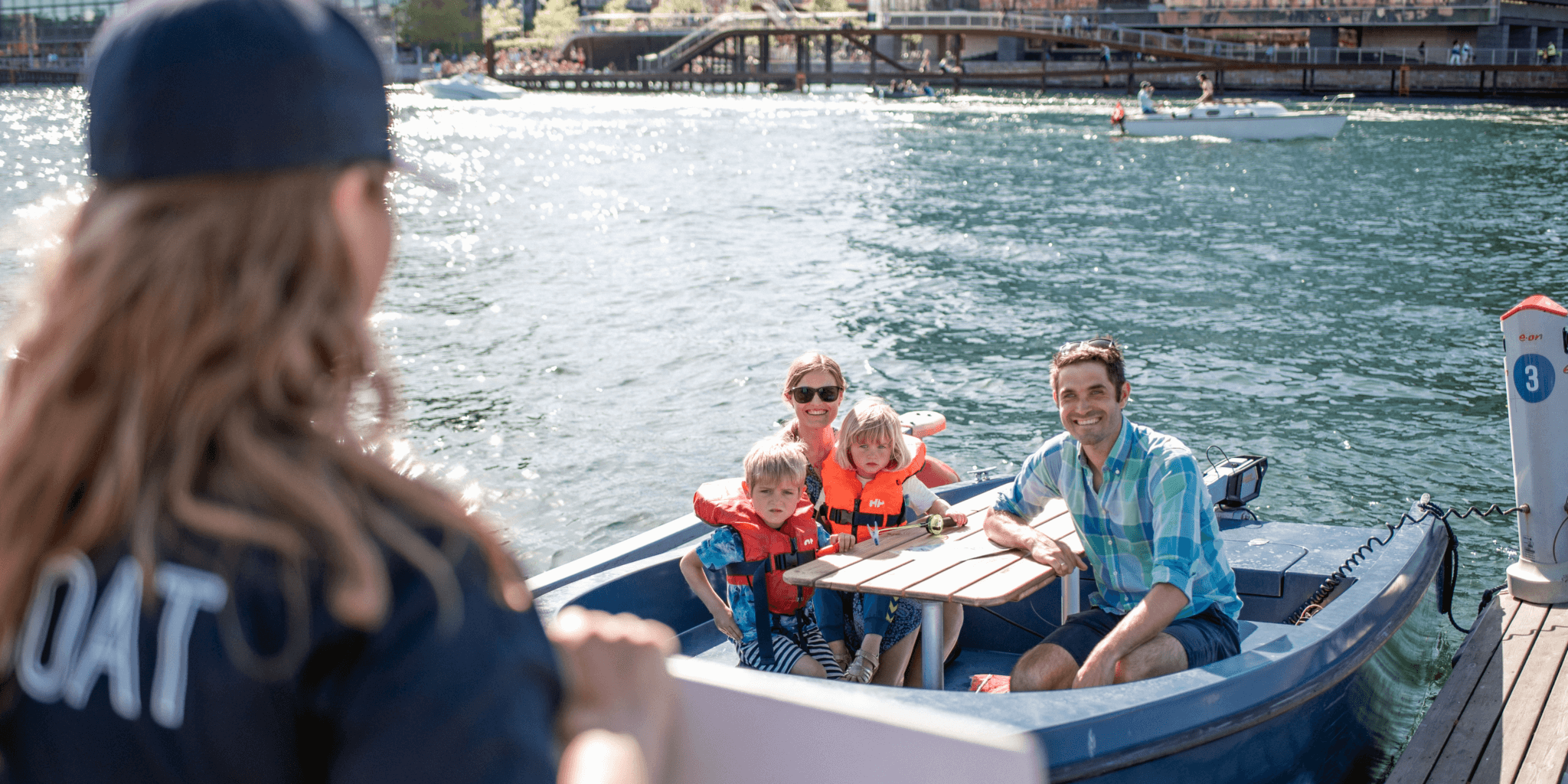 Islands Brygge Copenhagen Harbour Family Activity Teaching Fun Boat Rental GoBoat