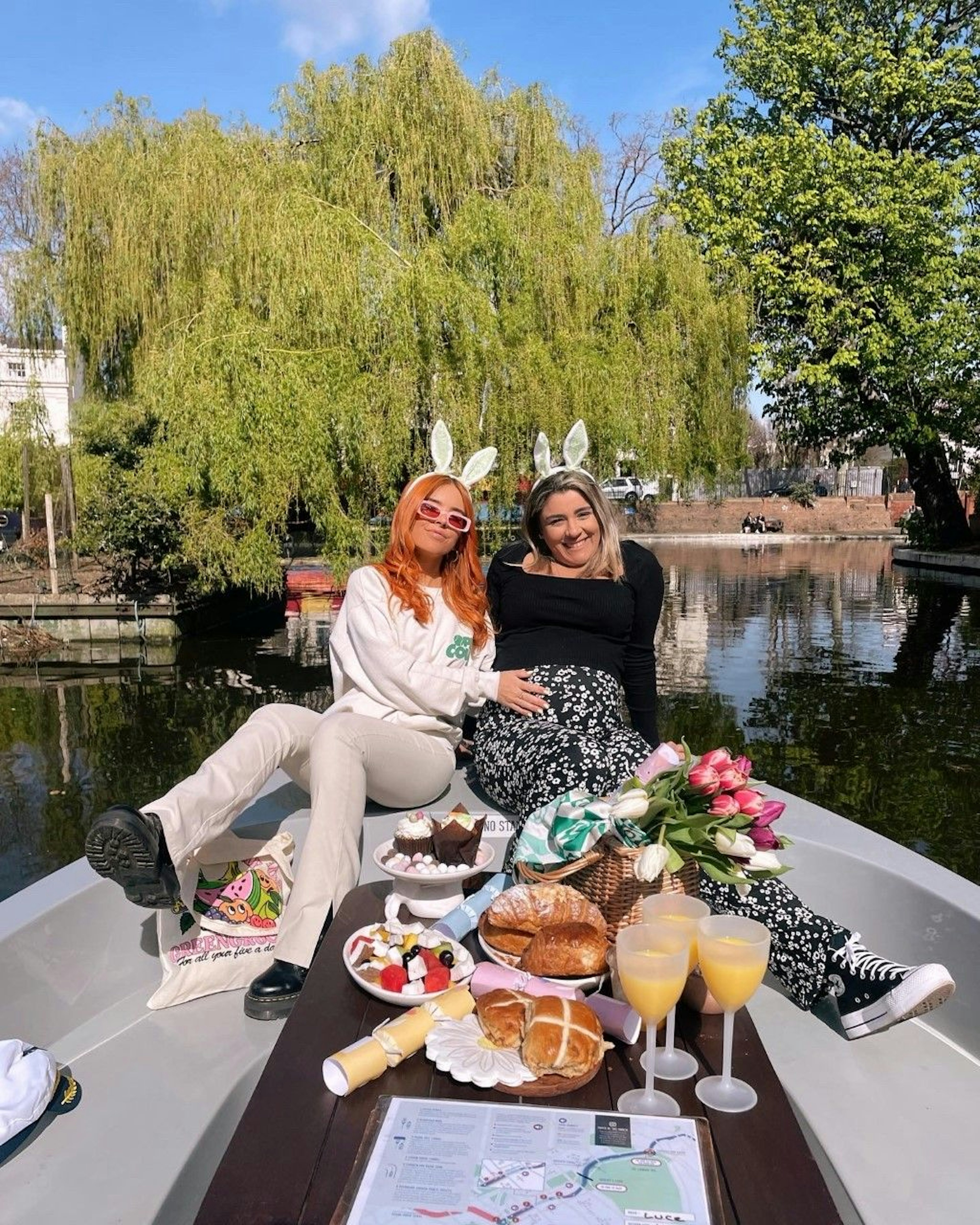 Scenery on the river thames near Thames ditton from a Goboat